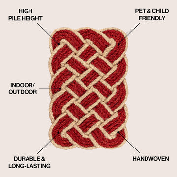 Maeve Classic Coastal Scalloped Basketweave Coir Mat